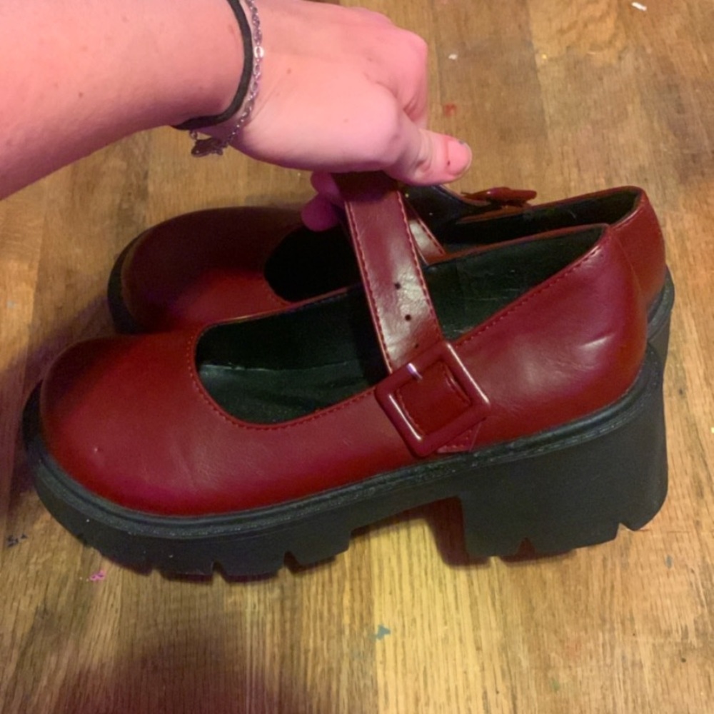 AOSPHIRAYLIAN Womens Gothic platform Mary Janes